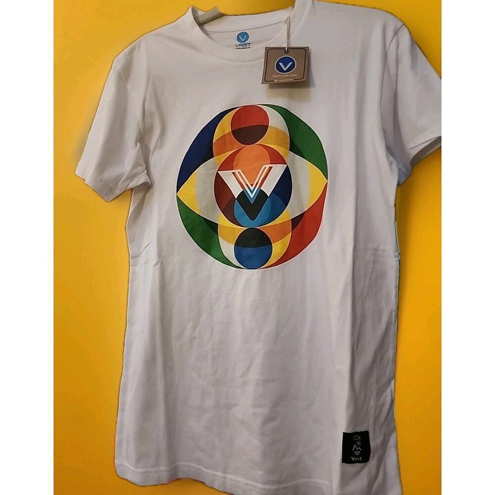 Vast Circle Logo Tee NEW NWT Skateboard Surfer Beach CR10 Small Excellent